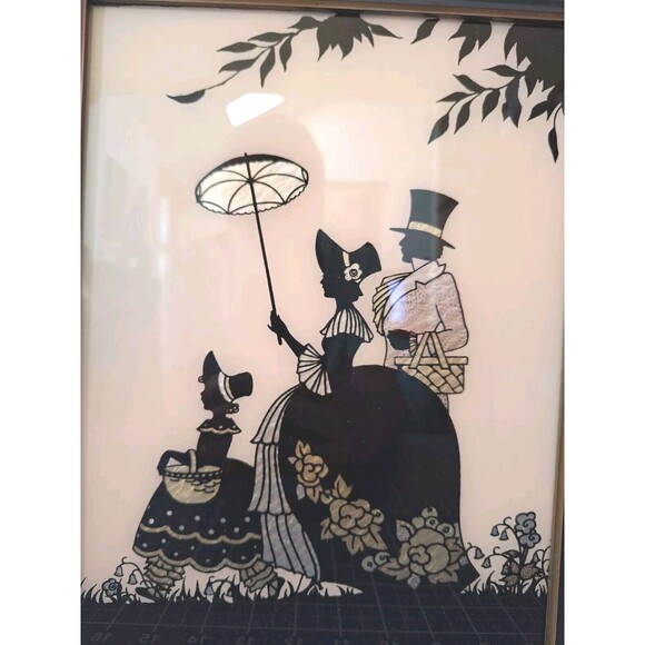 VTG Butterfly Effect Silhouette Colonial Sweethearts & Colonial Holiday Pictures - Picture 6 of 10